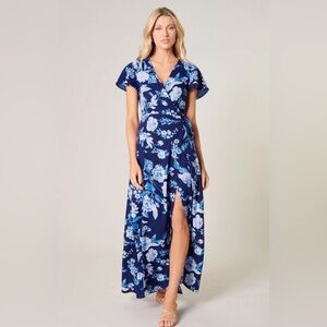 Sugarlips Floral Maxi Wrap Dress.